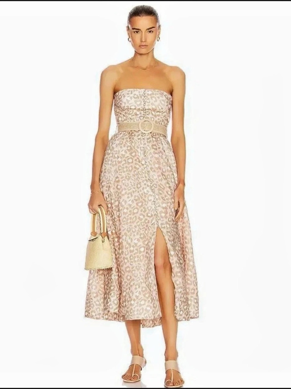 ZIMMERMANN Animal Print Midi Dress Size 1